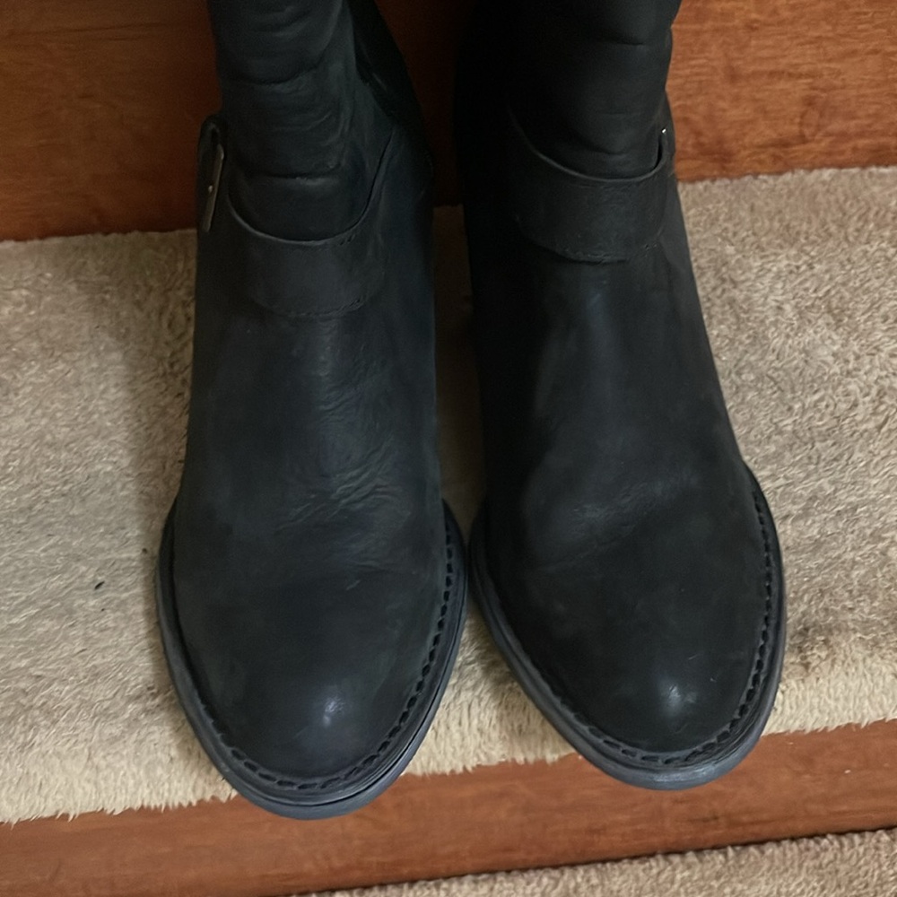 Durango Black Quilted Lace-Up Moto Boots - Picture 3 of 13
